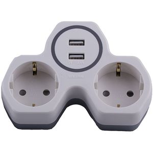 C������ ������������ STEKKER ADP16-14-20 �� 2 ������ � ����������� 250V, 16A � 2-�� USB �������� �� 2,4�, �������������� �������, ����� 32872