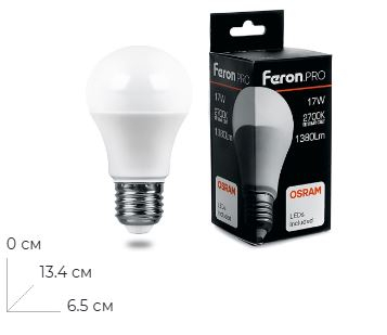 ����� ������������ Feron.PRO LB-1017 ��� E27 17W 175-265V 4000K 38039